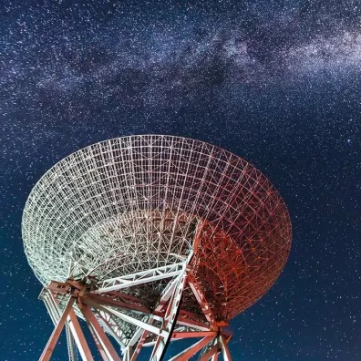 Museums & Galleries Karnet kwadrat z kopert� Radio Telescope