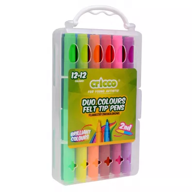 Cricco Flamastry dwustronne 24 kolory