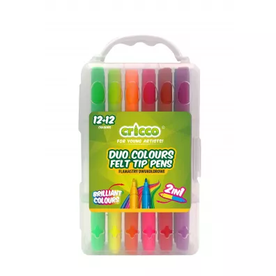 Cricco Flamastry dwustronne 24 kolory
