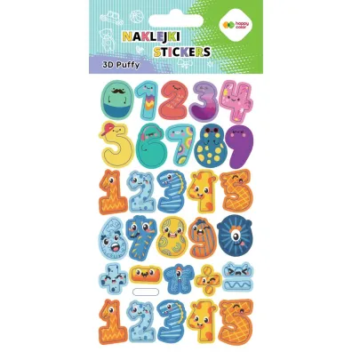 Happy Color Naklejki 3D PUFFY-Numbers 10x20cm