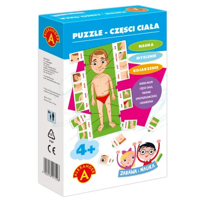Puzzle Zabawa i nauka. Cz�ci cia�a Alexander
