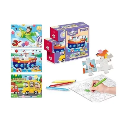 Puzzle Puzle do kolorowania MIX Adar