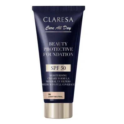 Claresa Beauty Protective Foundation nawilajcy podkad z filtrem SPF50 1N Light Neutral 30 ml