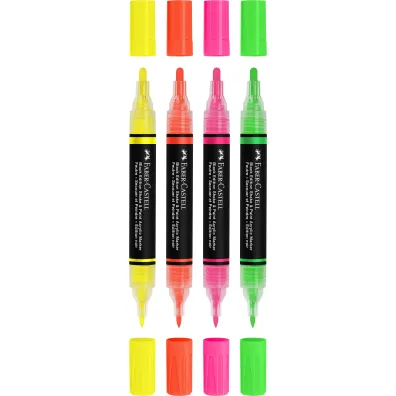Faber-Castell Marker akrylowy black edition shake&paint 4 kol. neonowe op. kartonowe