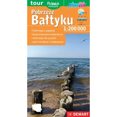 Pobrze�e Ba�tyku. Mapa turystyczna Plastik w skali 1: 200 000