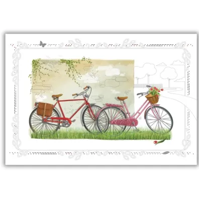 DaVinci Karnet 12x18cm + koperta Rowery