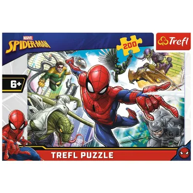 Puzzle 200 el. Urodzony bohater. Spiderman Trefl