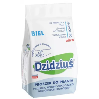 Dzidziu Hipoalergiczny proszek do prania odziey niemowlcej i dziecicej Biel 1.5 kg