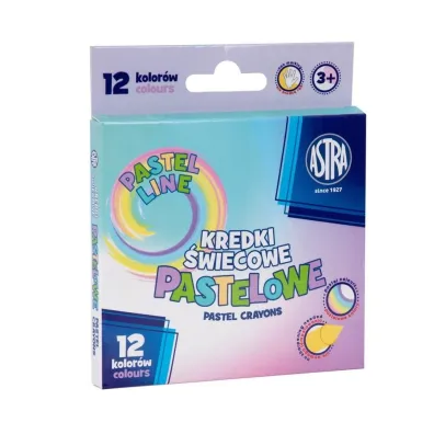 Astra Kredki �wiecowe pastelowe 12 szt.
