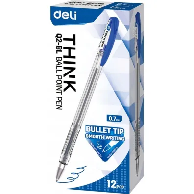 Deli D�ugopis Think 0,7 mm niebieski 12 szt