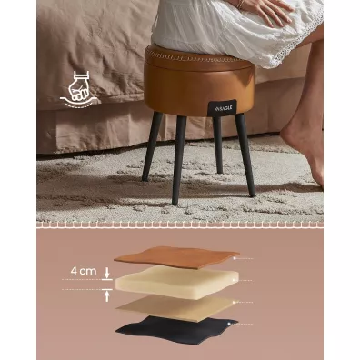 Wielofunkcyjny stolik karmelowy brz
