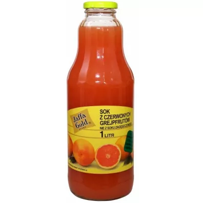 Jaffa Gold Sok z czerwonych grejpfrut�w 1 l Bio