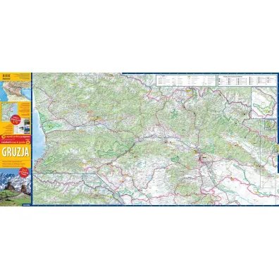 Gruzja map&guide XL PL laminat 2023