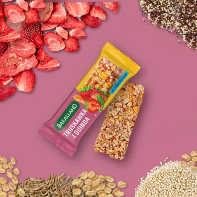Bakalland Ba! Baton Truskawka i Quinoa Zestaw 6 x 30 g