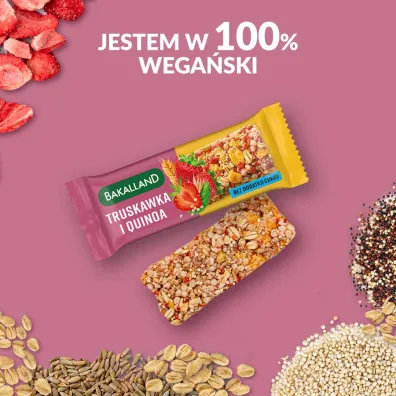 Bakalland Ba! Baton Truskawka i Quinoa Zestaw 6 x 30 g