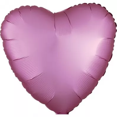 Amscan Balon foliowy Lustre Flamingo serce 43cm