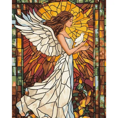 Ideyka Malowanie po numerach - Witra� Stra�niczka 40x50cm