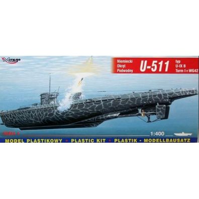 Mirage zest.d/sklej.U-Boot U-511 IXB S04 40042 Mirage Modele
