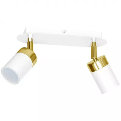 Eko-light Lampa sufitowa Joker White/Gold 2xGU10