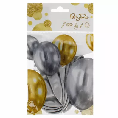Arpex Balon dekoracyjny Celebrate srebrny 5 szt.