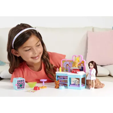 Barbie Chelsea Zestaw weterynarz + lalka Mattel