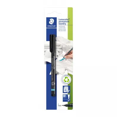 Staedtler Pisak do tkanin Lumocolor laundry, czarny, F, wodoodporny