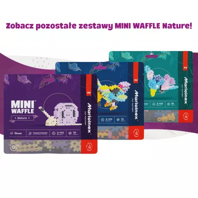 Klocki konstrukcyjne Mini Waffle 50 element�w Nature Flaming MARIOINEX 906125