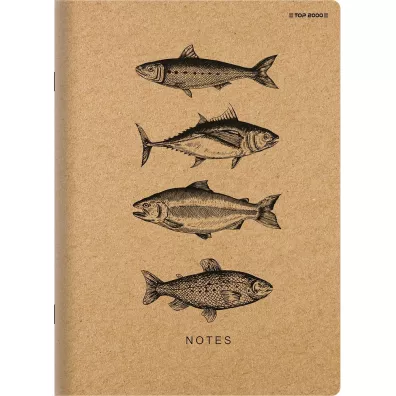 Top-2000 Zeszyt Go Green A5 70g z marginesem Linia, 9 mm, margines 60 kartek