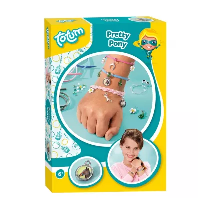 Zestaw do robienia bransoletek Pretty Pony konie Totum