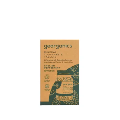 Georganics Naturalne tabletki do mycia z�b�w, English Peppermint 120 tab.