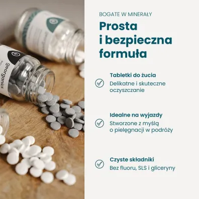 Georganics Naturalne tabletki do mycia z�b�w, English Peppermint 120 tab.