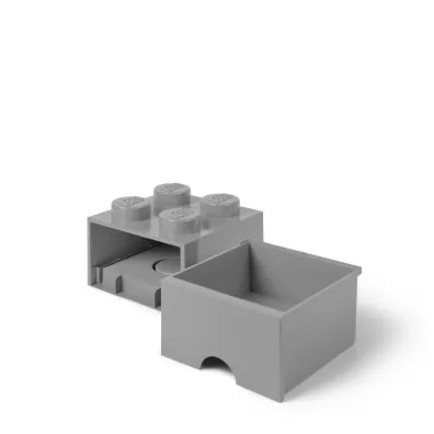Szuflada klocek LEGO Brick 4 Szara