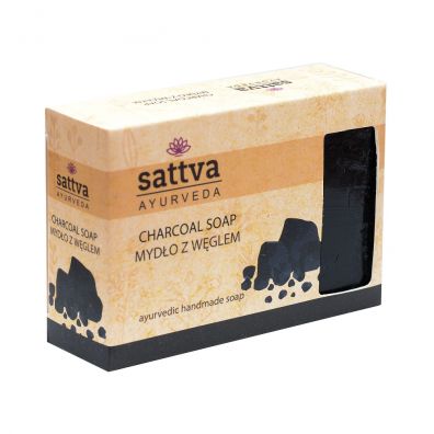 Sattva Body Soap indyjskie mydo glicerynowe z wglem Charcoal 125 g