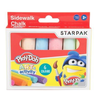 Starpak Play-Doh Kreda chodnikowa 6 kolorw