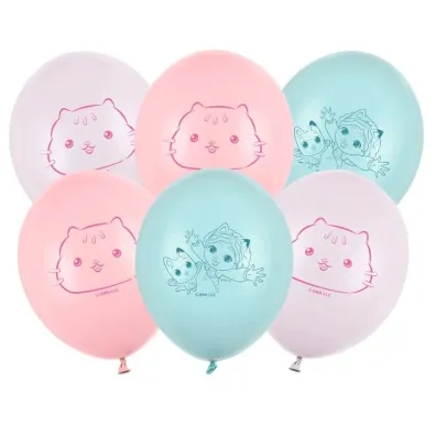 PartyDeco Balony Strong Koci Domek Gabi 27cm