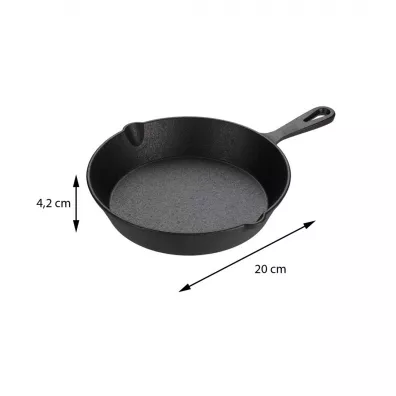 Excellent Houseware Patelnia eliwna grillowa r. 20 cm