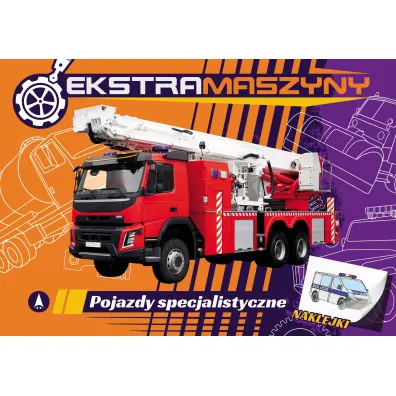 Malowanka A4  NAKLEJKI Ekstramaszyny. Pojazdy specjalistyczne SKRZAT 075571