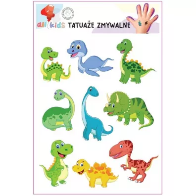 Tatua�e zmywalne dla dzieci Dinusie 1 All4Kids