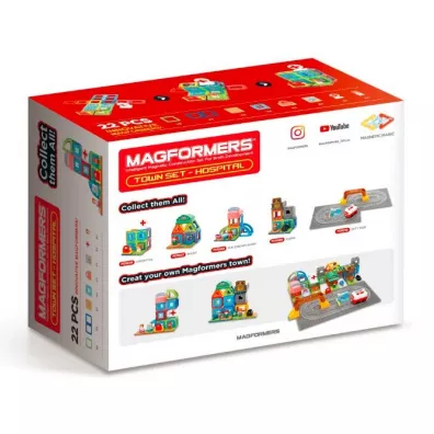 Magformers Town Set - szpital
