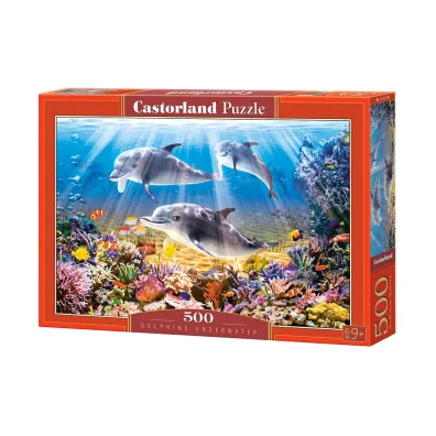 Puzzle 500 el. Podwodne delfiny Castorland