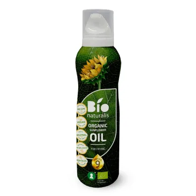 Ekko Olej s�onecznikowy (spray) do gotowania i sma�enia t�oczony na zimno 200 ml Bio