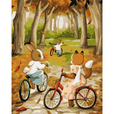 Ideyka Malowanie po numerach - Jesienna przeja�d�ka 40x50cm