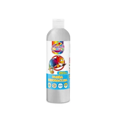 Otocki Farba dekoracyjna metaliczna srebrna 250ml