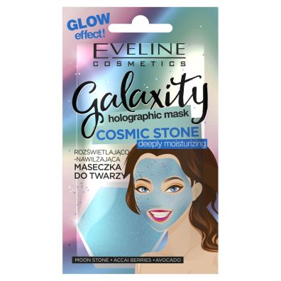 Eveline Cosmetics Galaxity Holographic rozwietlajco-nawilajca maseczka holograficzna 10 ml