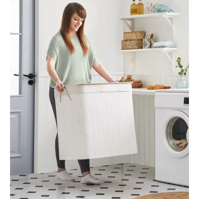 Songmics Kosz bambusowy stojcy 60 cm