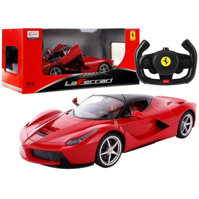 Auto R/C Ferrari Rastar 1:14 czerwone na pilota Leantoys