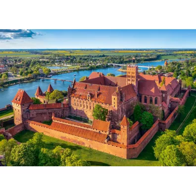 Puzzle 500 el. View of The Malbork Castle, Poland Castorland