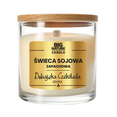 Big Nature �wieca sojowa o zapachu Czekolada Dubajska Z�ota 225 g