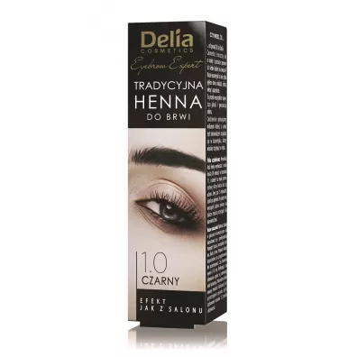 Delia Eyebrow Expert tradycyjna henna do brwi 1.0 Czer�