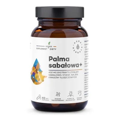 Aura Herbals Palma saba�owa 400 mg Suplement diety 60 kaps.
